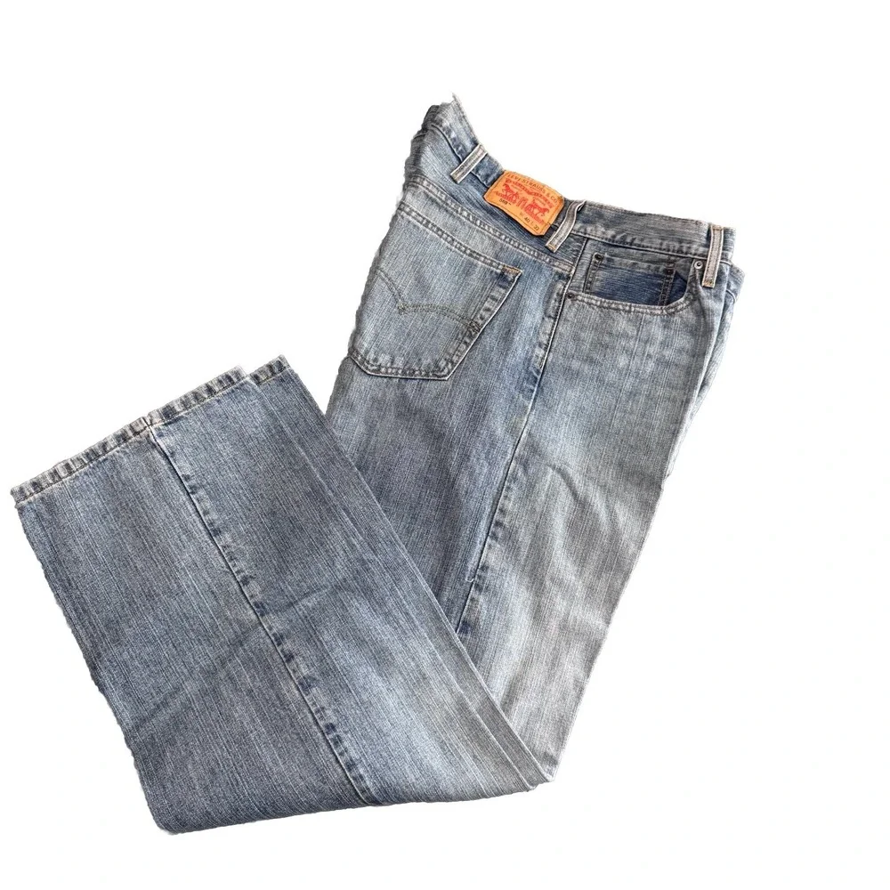 Levis 569 Jeans Loose Fit  Men's 40x31(32)  Straight Leg Blue Denim